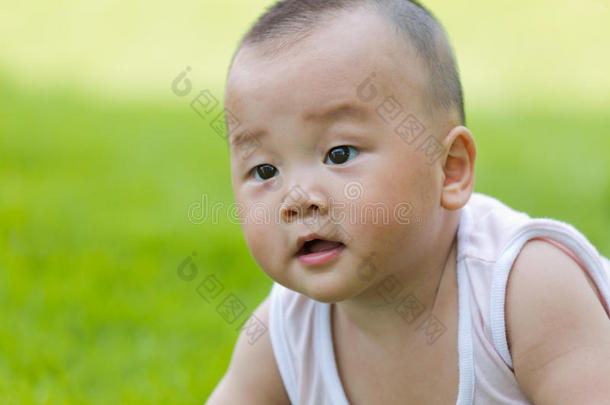 可爱的中国宝宝肖像