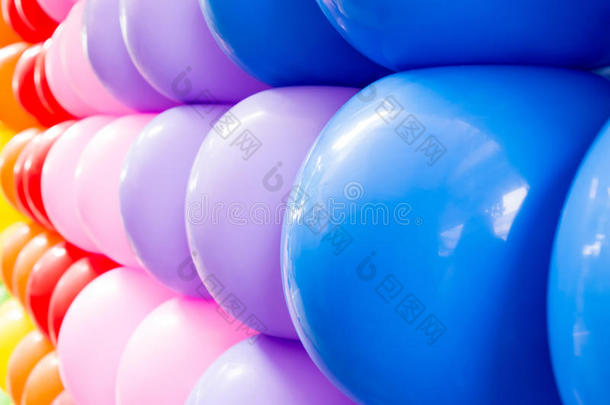 特写彩色气球