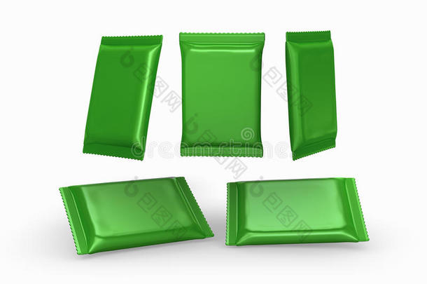 带剪切路径的绿箔平流包装袋
