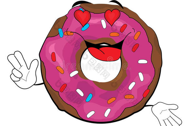 激情甜甜圈卡通