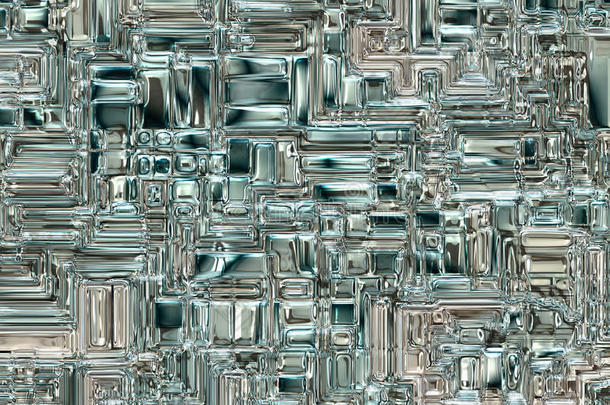 未来主义抽象玻璃透明背景。数字平滑纹理