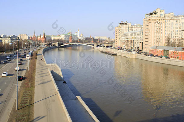 莫斯科克里姆林宫大石桥prechistenskaya码头