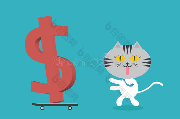 猫玩滑板赚钱