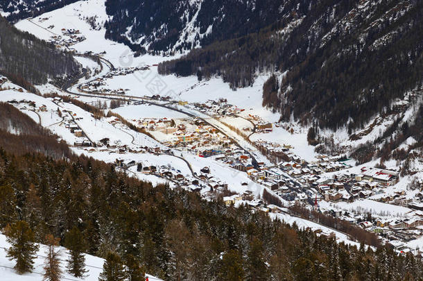 奥地利索尔登山地滑雪场