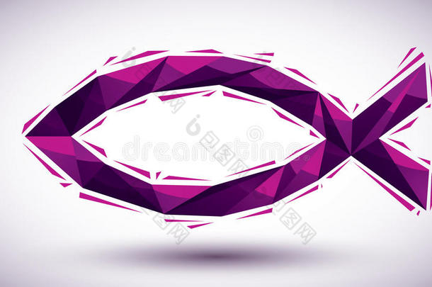violet jesus几何图标，3d现代风格，最适合我们