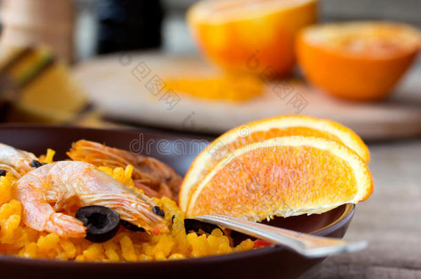 传统海鲜西班牙海鲜烩饭