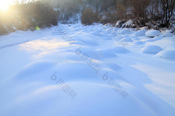 冬天的雪原