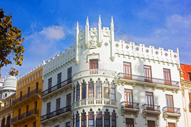西班牙瓦伦西亚的新古典主义建筑。
