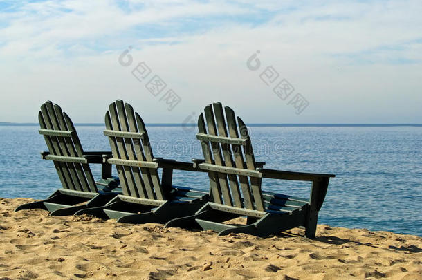 蒙特雷湾加州海滩椅