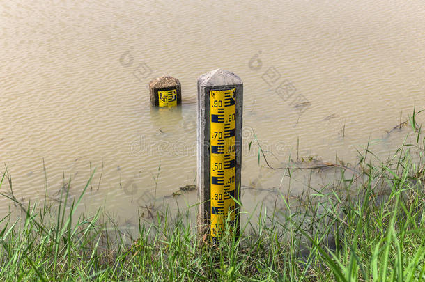 测量水位标志柱