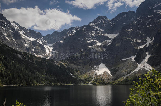 波兰山湖景观