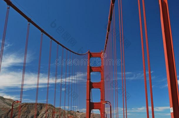 旧金山金门大桥红色几何学
