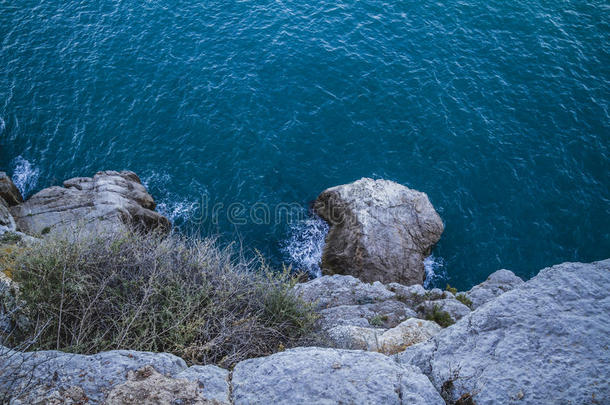 水，彭斯科拉风景，美丽的西班牙瓦伦西亚城市