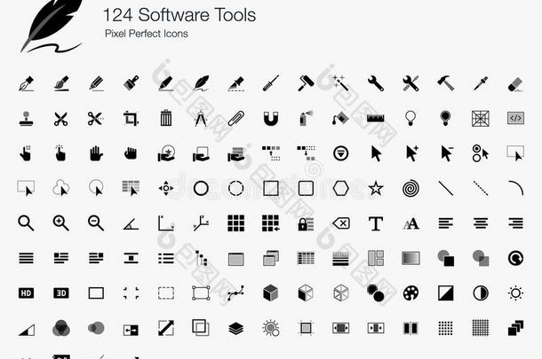 124个软件工具像素完<strong>美图</strong>标