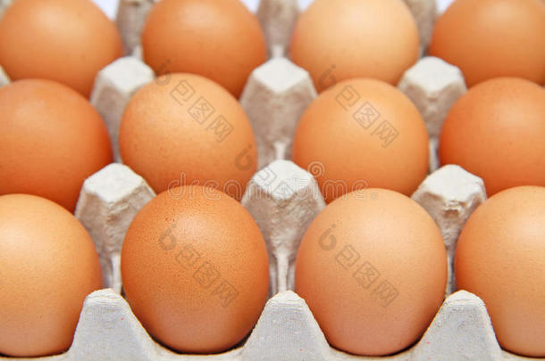 纸制容器中的<strong>鸡</strong>蛋