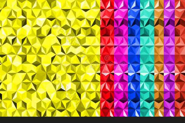 彩色抽象<strong>几何背景</strong>与三角形<strong>多边</strong>形。