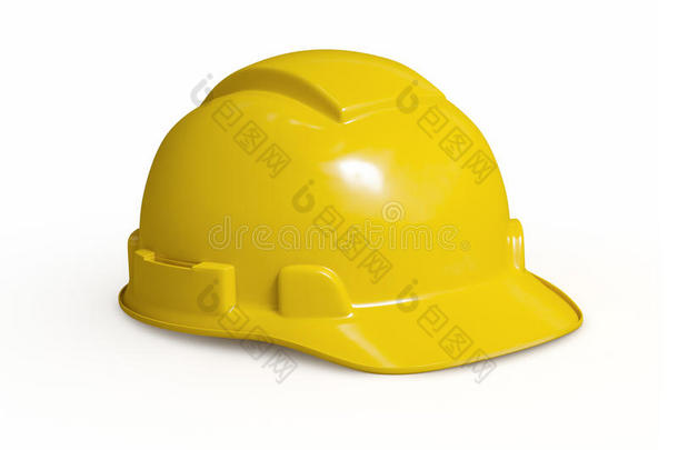 施工人员黄色安全帽