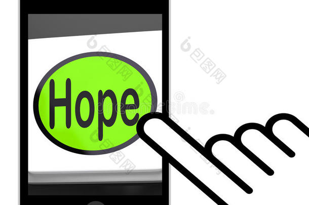 “希望”按钮显示希望、希望、希望或愿望