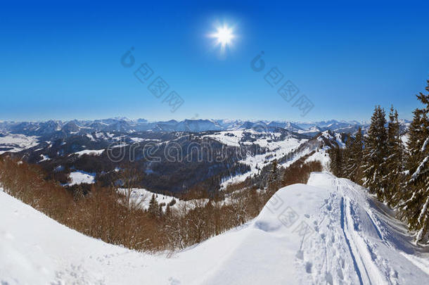 奥地利圣吉尔根山地滑雪场