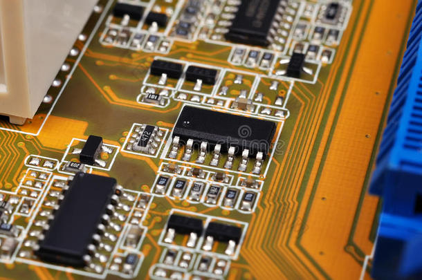 微芯片电路板
