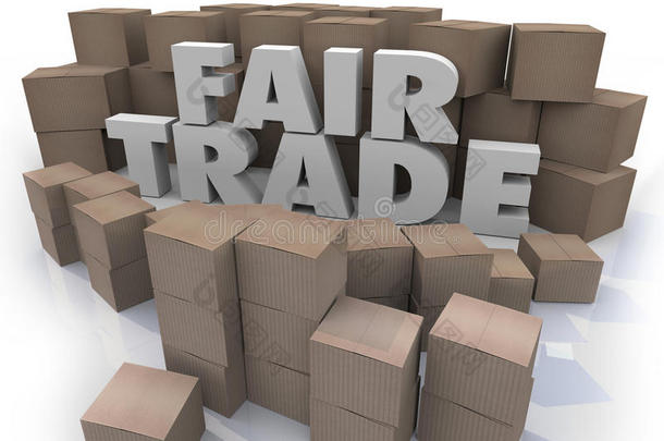 公平贸易词三维字母纸箱负责业务
