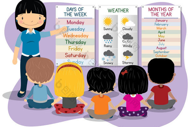 教学日数月天气