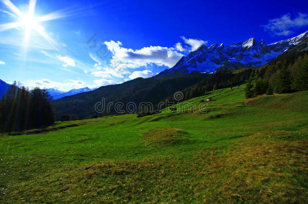 阿尔卑斯山风景