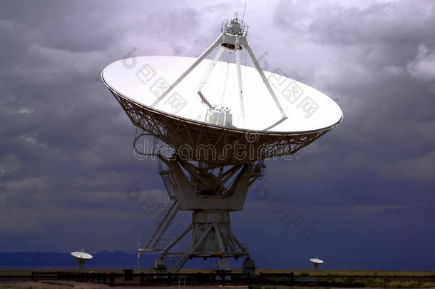 高科技电子射电望远镜背景