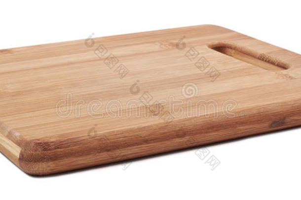 用于烹饪的褐色切割竹板。
