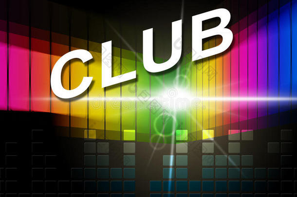 俱乐部迪斯科意味着会员音频和协会