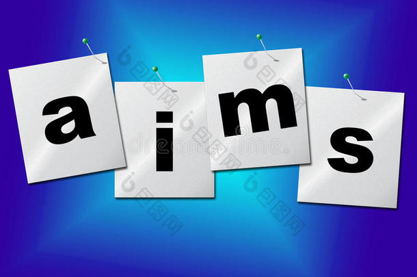 aims目标表示瞄准目标和目标