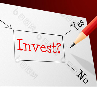 投资选择显示投资回报率和替代方案图片