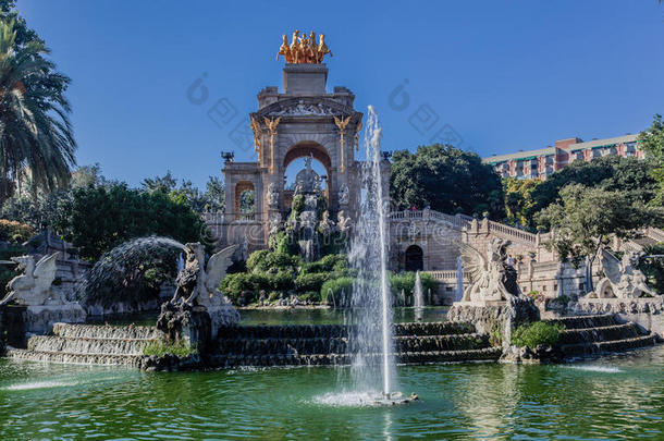 西班牙巴塞罗那卡斯卡达喷泉