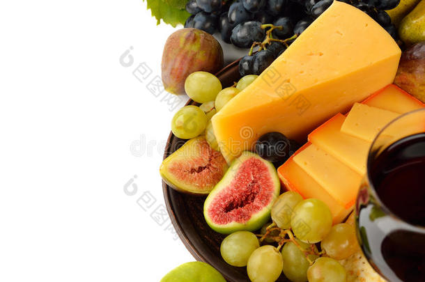 奶酪和水果