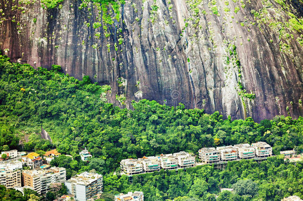 里约热内卢一座山脚下的居民区