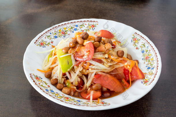 木瓜沙拉，泰国人称之为最著名的泰国沙拉