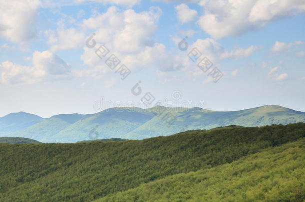 自然。夏季青山绿水