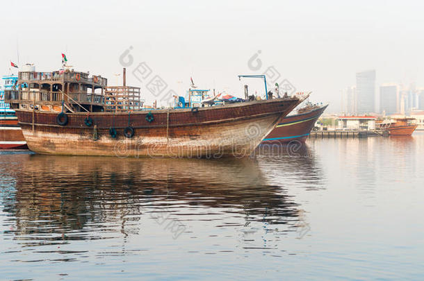 阿布拉阿拉伯的阿拉伯语海湾船