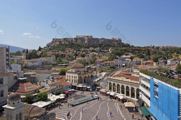 希腊<strong>雅典</strong>莫纳斯蒂拉基著名广场
