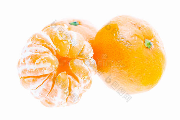 白底蜜橘去皮橘子
