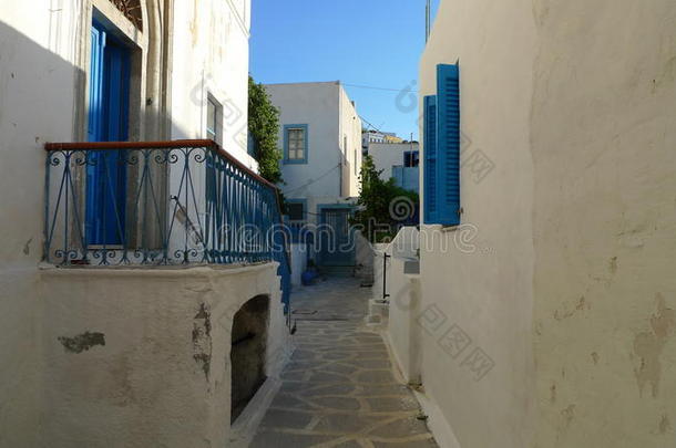 希腊<strong>米科诺斯</strong>狭窄的街道