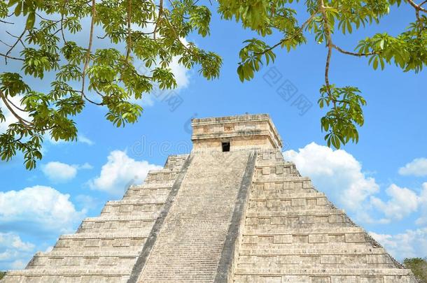 墨西哥奇珍伊萨库尔坎神庙金字塔