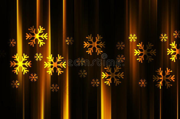 冬季宜人的降雪在抽象的背景上五颜六色的优雅