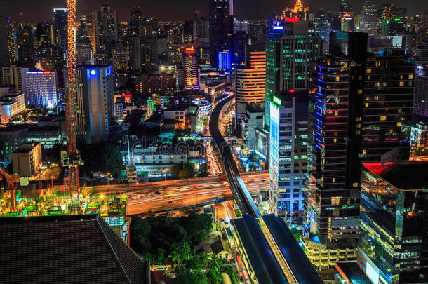 曼谷夜间<strong>交通运输</strong>