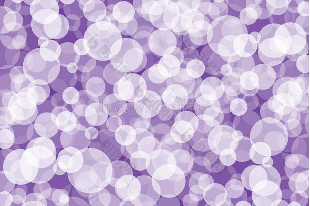 抽象的白色和紫色气泡背景