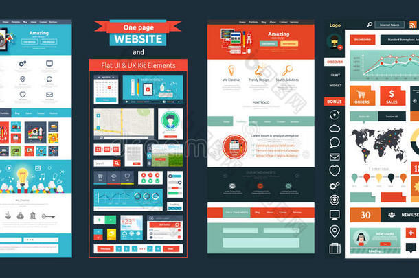 网站页面模板。网页设计