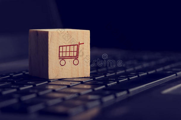 网络购物和电子商务背景
