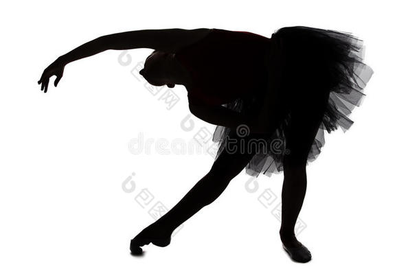 芭蕾舞演员在倾斜的照片