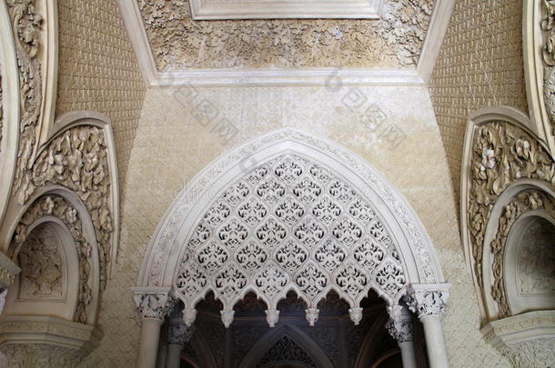 葡萄牙辛特拉蒙塞拉特宫哥特式复兴室内装饰