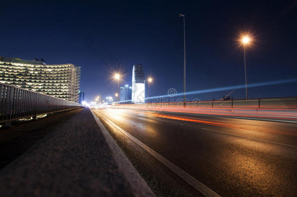 泰国曼谷的夜空列车